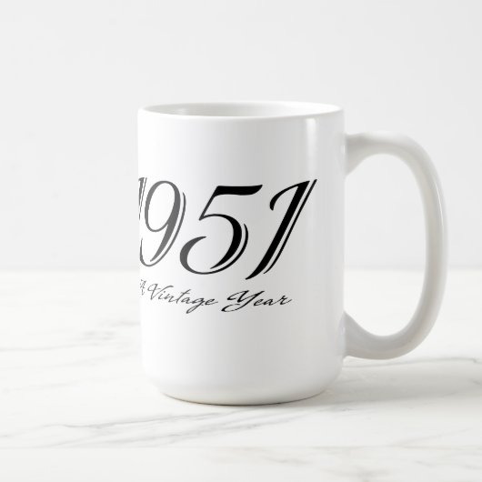 Mug Une année Vintage 1951 (Droite)