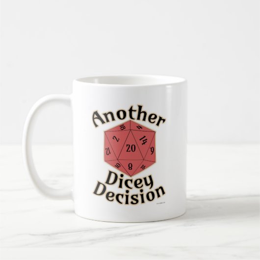 Mug Une autre décision hasardeuse jeu de société de la (Gauche)