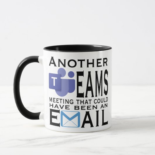 Mug Une autre réunion qui aurait pu être un email (Gauche)
