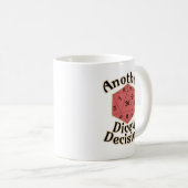 Mug Une autre vie de jeu Tabletop de décision Dicey (Devant droit)