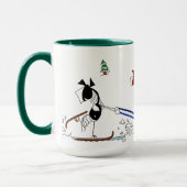 Mug Une bande dessinée ouverte de cheval de Sleigh de (Gauche)