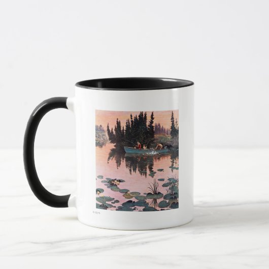 Mug Une belle capture par John Clymer (Gauche)