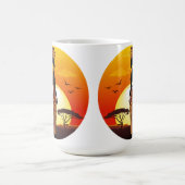 Mug Une belle femme africaine Silhouette sur les solei (Centre)