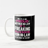 Mug Une belle-mère fière de son fils incroyablement gé (Gauche)