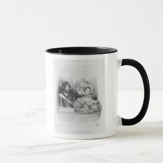 Mug Une boîte au théâtre Italien, gravé par Frey (Droite)