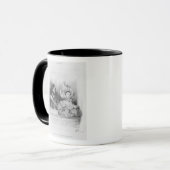 Mug Une boîte au théâtre Italien, gravé par Frey (Devant gauche)