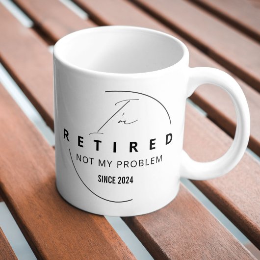 Mug Une broche de retraite juste à la retraite classe 