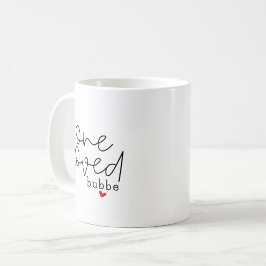 Mug Une Bubbe aimée (Devant gauche)