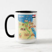 Mug Une carte de bande dessinée de l'Egypte (Gauche)