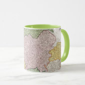 Mug Une carte de l'Angleterre | 1760 (Devant droit)