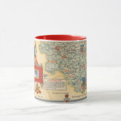 Mug Une carte du Yorkshire : West Riding (Centre)