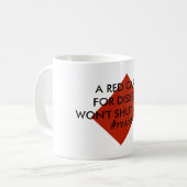 Mug Une carte rouge pour la dissidence ne me fermera p (Devant gauche)
