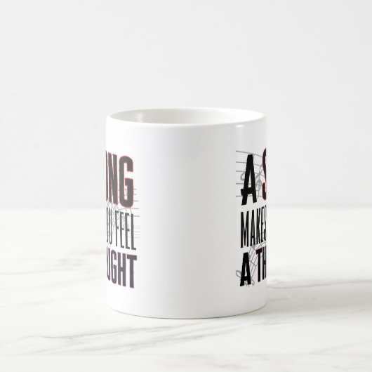 Mug Une chanson vous fait sentir une pensée.w (Centre)