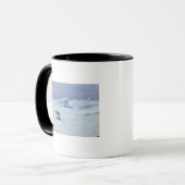 Mug Une chasse d'ours blanc dans la nuit éclairée par (Devant gauche)
