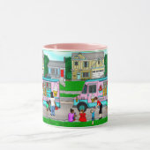 Mug Une chaude journée d'été | Une illustration fantas (Centre)