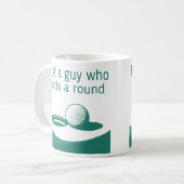 Mug une citation de golf amusante met un tour (Devant gauche)