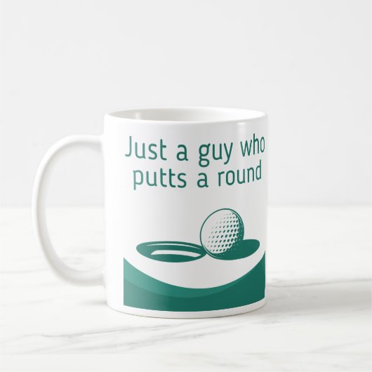 Mug une citation de golf amusante met un tour (Gauche)