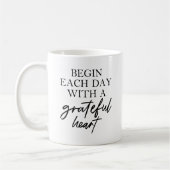 Mug Une citation inspirante pour le coeur pour les mat (Gauche)