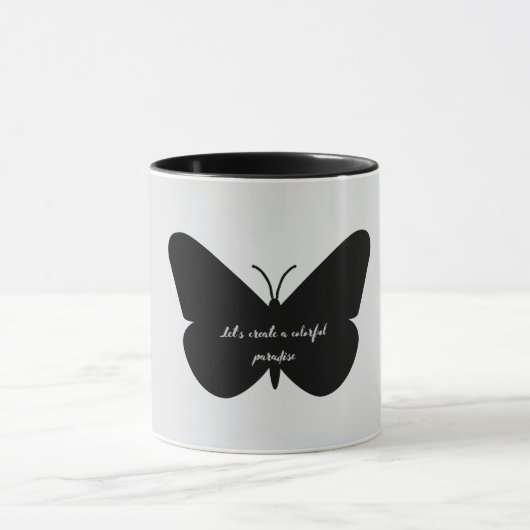 Mug Une citation simple dans un simple papillon (Centre)