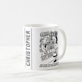 Mug Une cliente de librairie pose une question au libr (Devant droit)