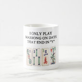 Mug une conception drôle de mahjong (Centre)