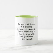 Mug Une coupe de sagesse : chaque leçon a une bénédict (Centre)