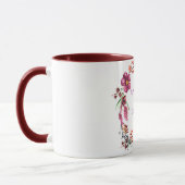 Mug Une couronne de fleurs et de brindilles (Gauche)
