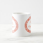 Mug Une couronne rouge vif de Noël à la Personnaliser (Centre)