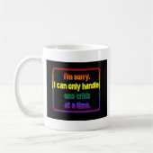 Mug Une crise à la fois (Gauche)