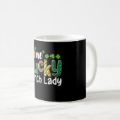 Mug Une dame de cantine chanceuse à l'école pour la Sa (Devant droit)