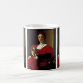 Mug Une dame en robe rouge (Centre)
