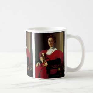 Mug Une dame en robe rouge