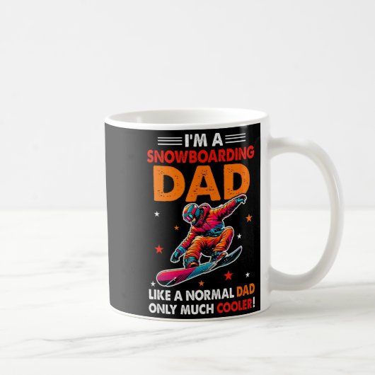 Mug Une définition de papa en snowboard beaucoup plus (Droite)