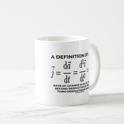 Mug Une définition de secousse (physique) (Devant droit)