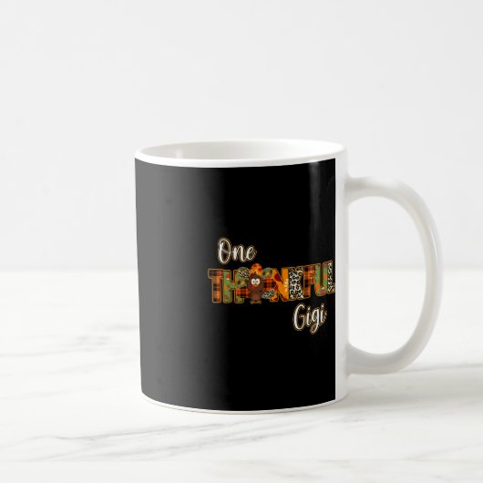 Mug Une dinde Gigi reconnaissante a béni Gigi citrouil (Droite)