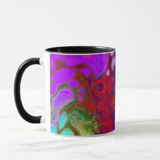 Mug Une éclatement de couleur Fluid Art (Gauche)