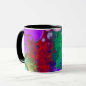 Mug Une éclatement de couleur Fluid Art (Devant gauche)