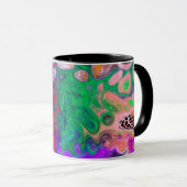 Mug Une éclatement de couleur Fluid Art (Devant droit)