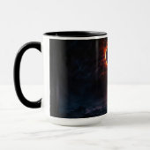 Mug Une éclipse solaire époustouflante Art AI par Xzen (Gauche)