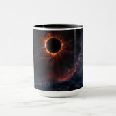 Mug Une éclipse solaire époustouflante Art AI par Xzen (Centre)