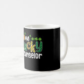 Mug Une école de conseiller chanceux la Saint-Patrick (Devant droit)