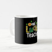 Mug Une école d'un enseignant chanceux à la Saint-Patr (Devant gauche)
