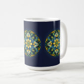 Mug 💚💙💛 Une élégance azulejo unique : jardin de min (Devant droit)