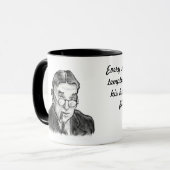 Mug Une encre a esquissé le pauvre diable : H.L. (Devant gauche)