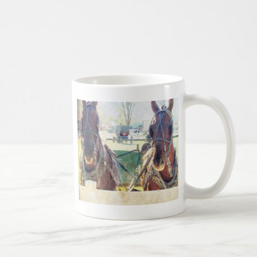 Mug Une équipe à deux chevaux (Droite)