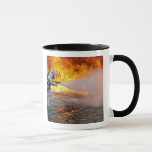 Mug Une équipe de lutte contre l'incendie secourue par