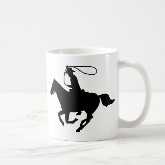 Mug Une équitation de cowboy avec un lasso. (Droite)