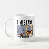 Mug Une Erreur Est Une Occasion De Croître L'Éléphant (Gauche)
