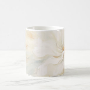 Mug Une étonnante peinture abstraite de fleurs blanche