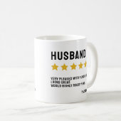Mug Une évaluation personnalisée 5 étoiles recommander (Devant droit)